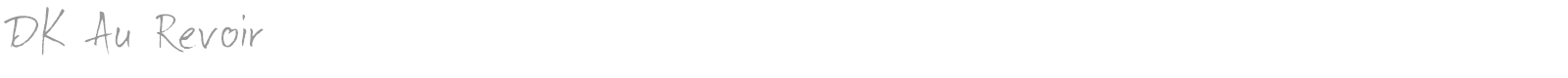 DK Au Revoir font preview